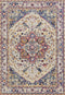 Rugs Cream Rug 22" x 36" x 0.35" Cream Olefin/Frieze Accent Rug 6465 HomeRoots