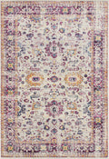 Rugs Cream Rug - 22" x 36" x 0.35" Cream Olefin/Frieze Accent Rug HomeRoots