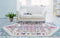 Rugs Cream Rug - 94" x 126" x 0.35" Cream Olefin/Frieze Area Rug HomeRoots
