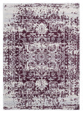 Rugs Cream Rug - 94" x 94" x 0.35" Wine Olefin/Frieze Round Rug HomeRoots