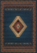 Rugs Decor Rugs - 22" x 36" x 0.3" LT Blue Polypropylene Accent Rug HomeRoots