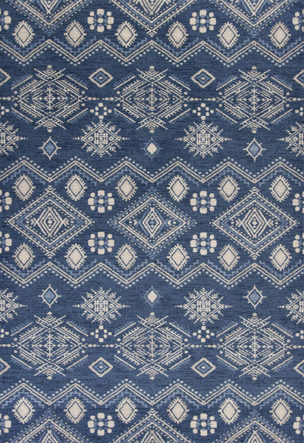 Rugs Denim Rug - 2'7" x 4'11" Polypropylene Demin Area Rug HomeRoots
