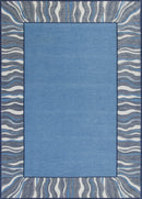 Rugs Denim Rug - 20" x 31" Polyester Denim Area Rug HomeRoots