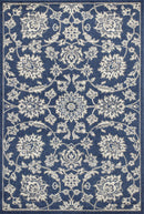 Rugs Denim Rug - 6'7" x 9'6" UV-treated Polypropylene Denim Area Rug HomeRoots