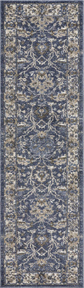 Rugs Designer Rug - 108" X 156" X 0.'5" Denim Polypropylene Rug HomeRoots