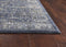 Rugs Designer Rug - 26" X 90" X 0.'5" Denim Polypropylene Rug HomeRoots