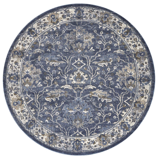 Rugs Designer Rug - 39" X 59" X 0.'5" Denim Polypropylene Rug HomeRoots