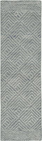 Rugs Designer Rug - 96" X 132" X 0.'5" Denim Wool Rug HomeRoots