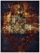 Rugs Designer Rugs 63" x 86" x 0.3" Multi Olefin Area Rug 93 HomeRoots