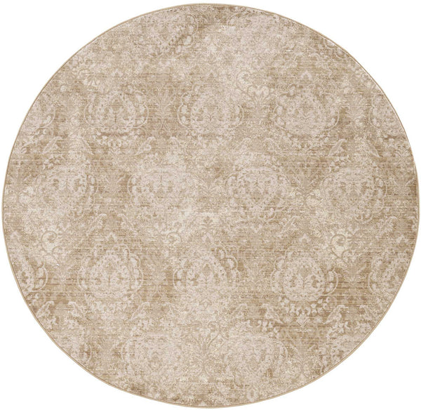 Rugs Designer Rugs - 79" X 79" X 0.'5" Sand Polypropylene Rug HomeRoots