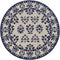 Rugs Designer Rugs - 90" X 114" X 0.'25" Sand/Blue Polypropylene Rug HomeRoots