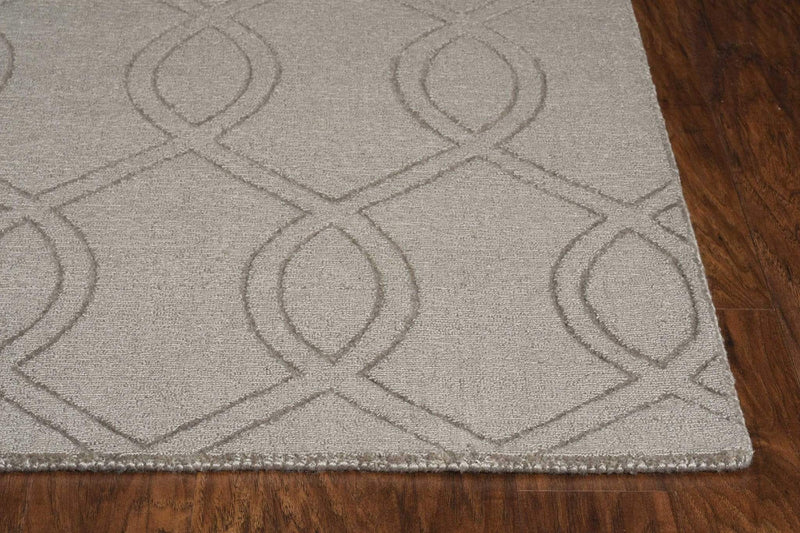 Rugs Dining Room Rugs - 17" X 90" X 0.'5" Taupe Polyester Rug HomeRoots