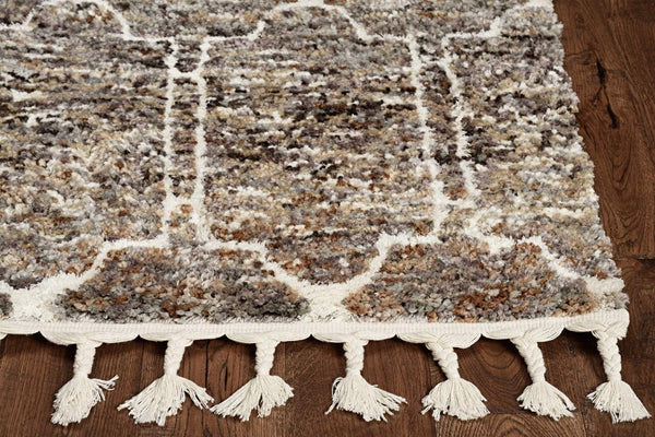 Rugs Dining Room Rugs - 26" X 90" X 1" Mocha Polyester Rug HomeRoots