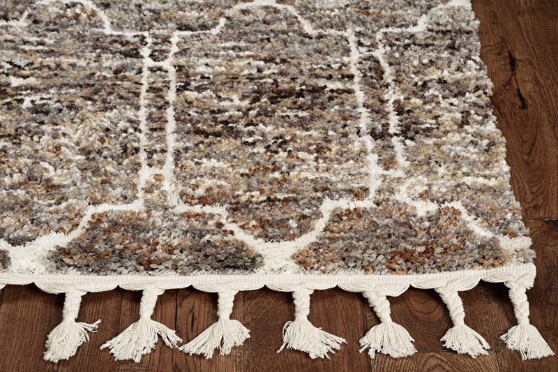 Rugs Dining Room Rugs - 26" X 90" X 1" Mocha Polyester Rug HomeRoots