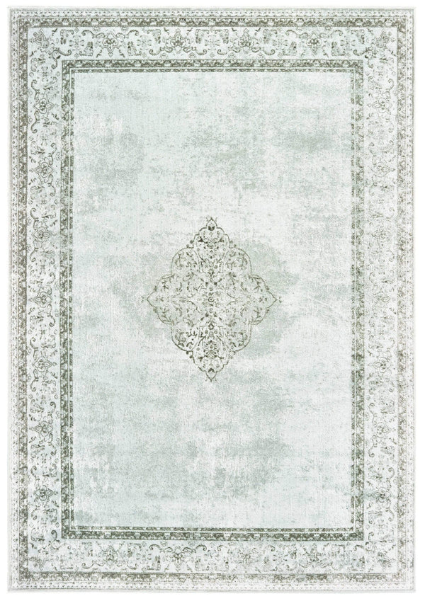 Rugs Dining Room Rugs 31" x 157" x 0.13" Silver Viscose Runner Rug 1025 HomeRoots