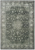 Rugs Dining Room Rugs - 31" x 98" x 0.13" Smoke Viscose Runner Rug HomeRoots