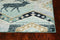 Rugs Dining Room Rugs - 39" X 63" X 0.'5" Seafoam Polypropylene Rug HomeRoots