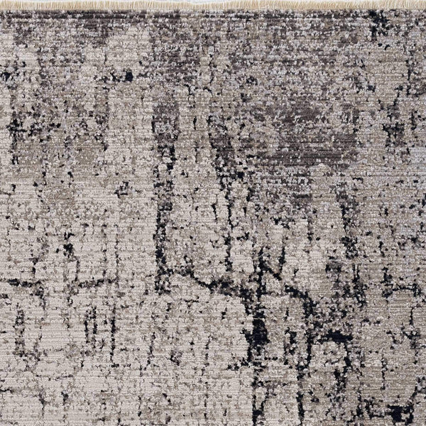 Rugs Dining Room Rugs - 47" X 65" X 0.'25" Ivory/Grey Polyester Rug HomeRoots