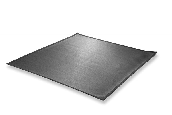 Rugs Dining Room Rugs - 59" X 55" X Dark Charcoal Textilene Indoor/Outdoor Small Rug HomeRoots