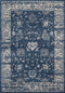 Rugs Dining Room Rugs 63" x 86" x 0.5" Midnight Blue Polypropylene Area Rug 2030 HomeRoots