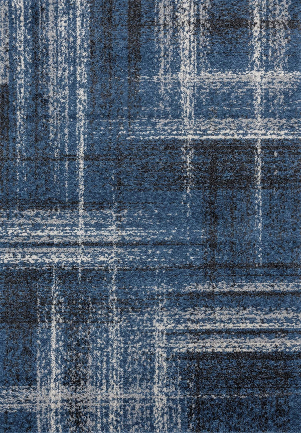 Rugs Dining Room Rugs - 63" x 86" x 0.5" Midnight Blue Polypropylene Area Rug HomeRoots