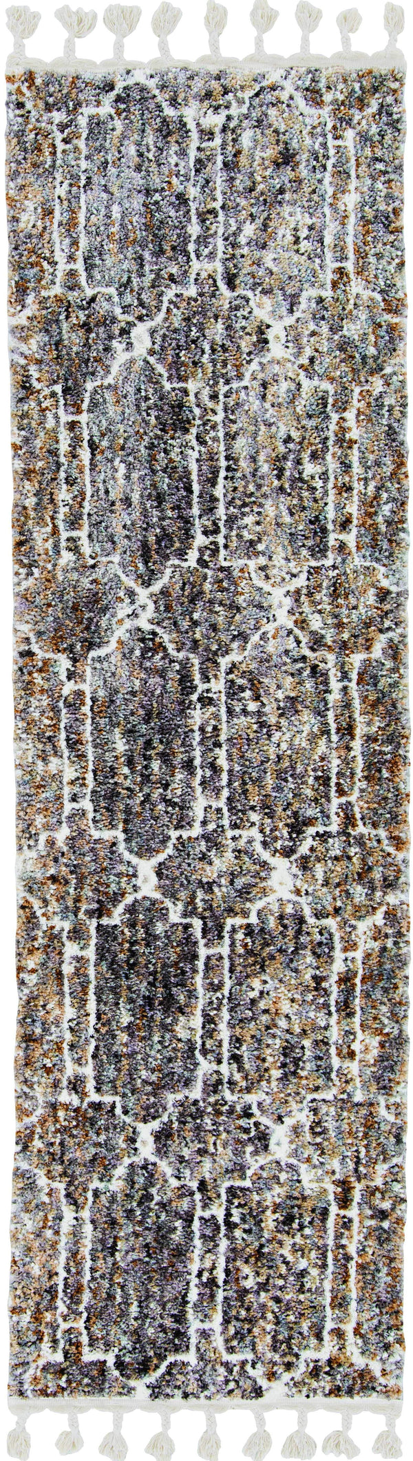 Rugs Dining Room Rugs - 63" X 91" X 1" Mocha Polyester Rug HomeRoots