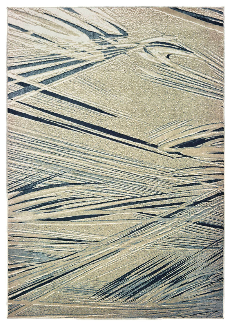 Rugs Discount Area Rugs 22" x 36" x 0.3" Blueberry Polyester/Olefin Accent Rug 207 HomeRoots