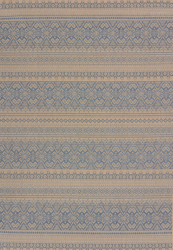 Rugs Discount Area Rugs - 31" x 50" x 0.2" Blue Polypropylene/Olefin Accent Rug HomeRoots