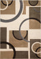 Rugs Discount Area Rugs 61" x 90" x 0.5" Cream Polypropylene Area Rug 1498 HomeRoots