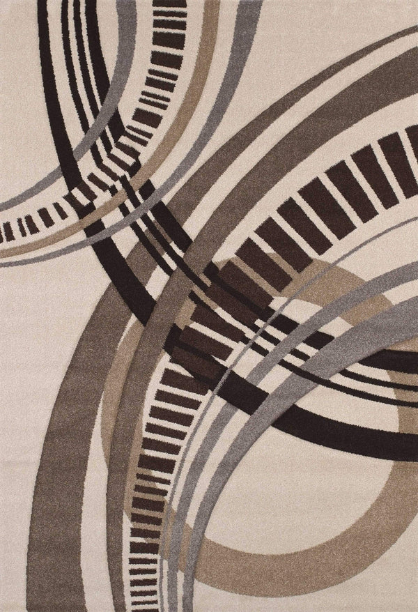 Rugs Discount Area Rugs - 61" x 90" x 0.5" Cream Polypropylene Area Rug HomeRoots