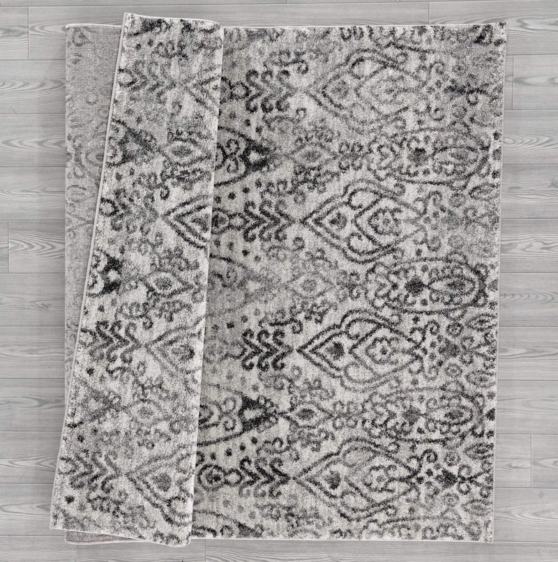Rugs Discount Area Rugs - 63" x 86" x 0.5" Cream Polypropylene Area Rug HomeRoots