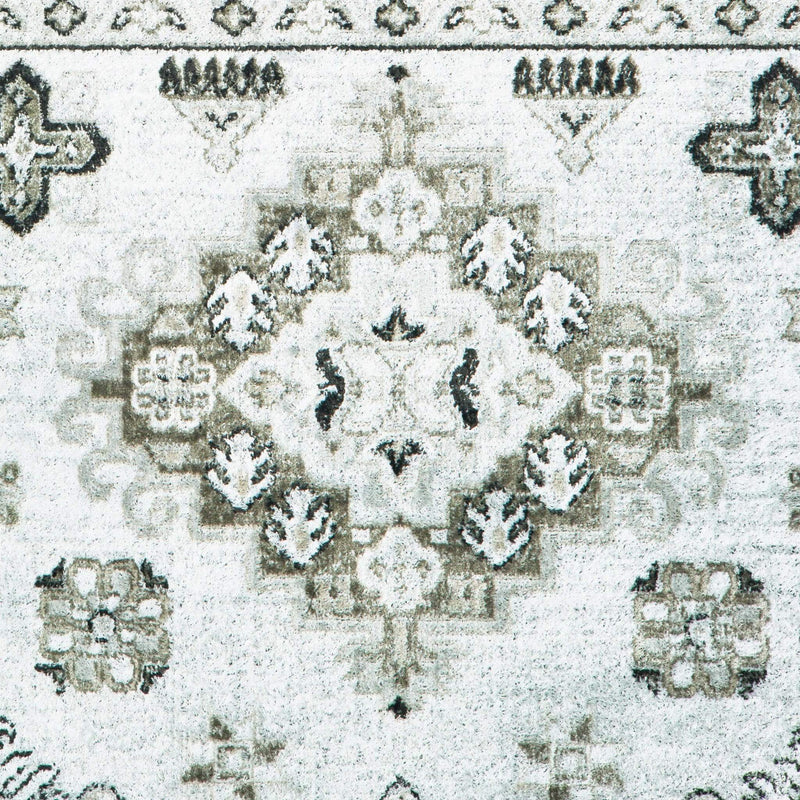 Rugs Discount Area Rugs - 90" x 114" x 0.13" Cream Viscose Area Rug HomeRoots