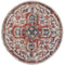 Rugs Discount Area Rugs - 94" x 94" x 0.4" Cream Olefin Round Rug HomeRoots