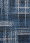 Rugs Discount Rugs - 22" x 86" x 0.5" Midnight Blue Polypropylene Runner Rug HomeRoots