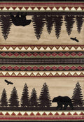 Rugs Discount Rugs - 23" x 86" x 0.4" Beige Polypropylene Runner Rug HomeRoots
