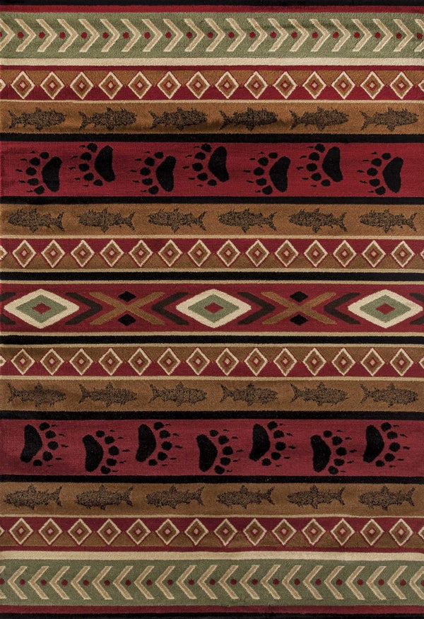 Rugs Discount Rugs - 23" x 86" x 0.4" Brown Polypropylene Runner Rug HomeRoots