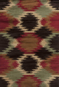 Rugs Discount Rugs - 23" x 86" x 0.4" Multi Polypropylene Runner Rug HomeRoots