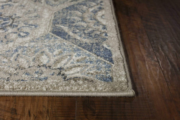 Rugs Discount Rugs - 26" X 90" X 0.'5" Pewter Polypropylene Rug HomeRoots