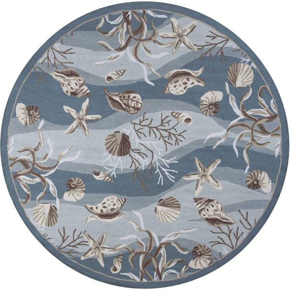 Rugs Discount Rugs - 27" X 45" X 0.'25" Seafoam Polyester Rug HomeRoots