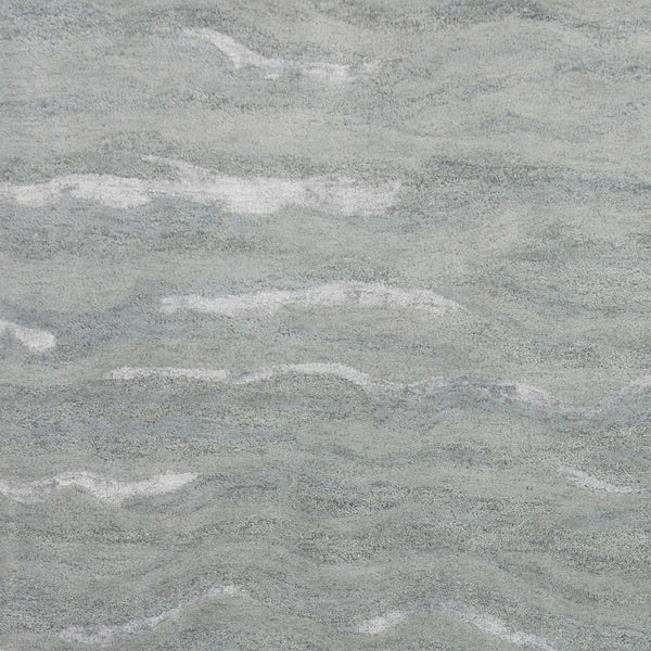 Rugs Discount Rugs - 60" X 84" X 0.'5" Slate Wool / Viscose Rug HomeRoots