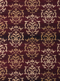 Rugs Discount Rugs 63" x 86" x 0.31" Burgundy Polypropylene Area Rug 8836 HomeRoots
