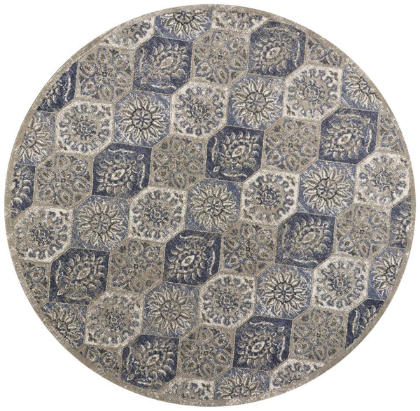 Rugs Discount Rugs - 63" X 91" X 0.'5" Pewter Polypropylene Rug HomeRoots
