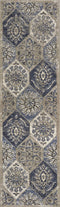 Rugs Discount Rugs - 91" X 130" X 0.'5" Pewter Polypropylene Rug HomeRoots