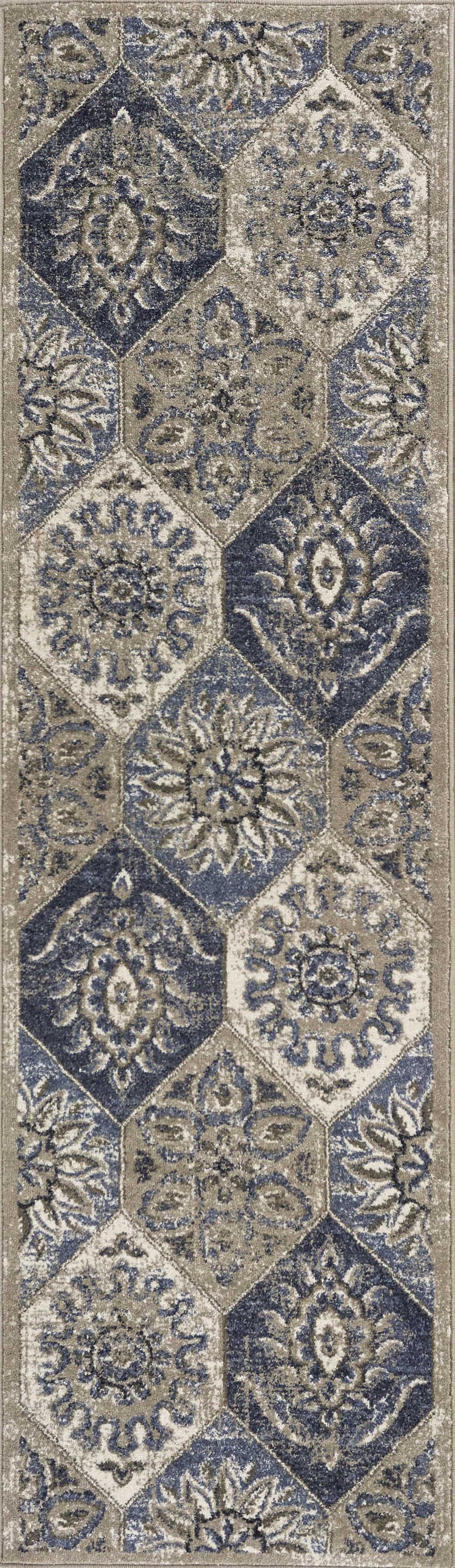 Rugs Discount Rugs - 91" X 130" X 0.'5" Pewter Polypropylene Rug HomeRoots