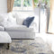 Rugs Discount Rugs - 91" X 91" X 0.'5" Pewter Polypropylene Rug HomeRoots