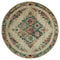 Rugs Discount Rugs - 94" x 94" x 0.37" Cream Olefin Frieze Round Rug HomeRoots