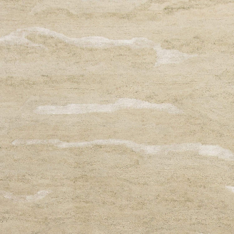 Rugs Dynamic Rugs - 102" X 138" X 0.'5" Beige Wool / Viscose Rug HomeRoots