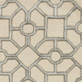 Rugs Dynamic Rugs - 108" X 156" X 0.'5" Beige Wool / Viscose Rug HomeRoots