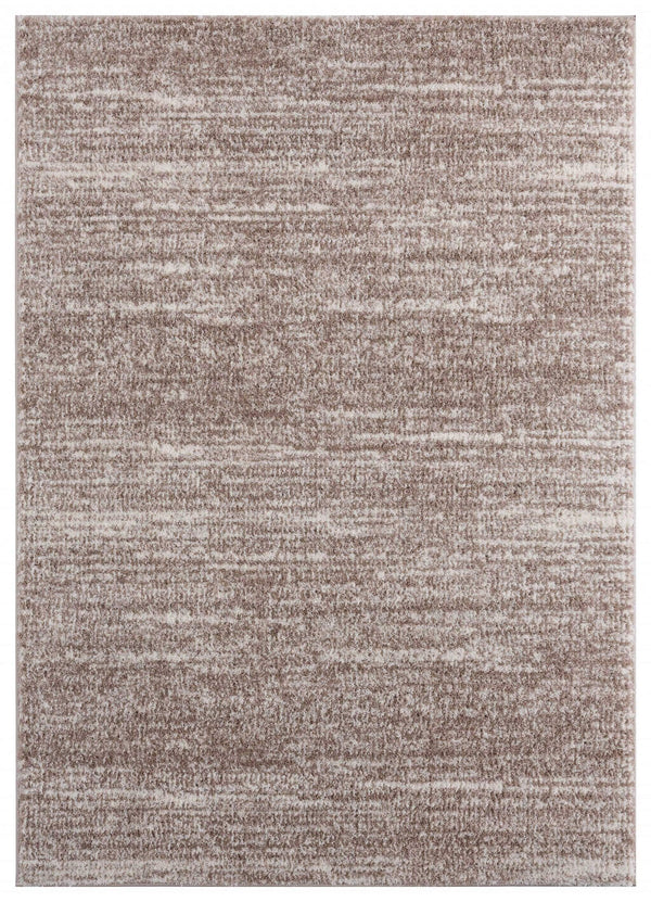 Rugs Dynamic Rugs 23" x 36" x 1.2" Beige Microfiber Polyester Accent Rug 1680 HomeRoots