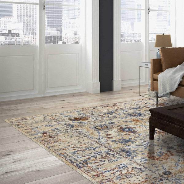 Rugs Dynamic Rugs - 91" X 91" X 0.'5" Beige Polypropylene Rug HomeRoots